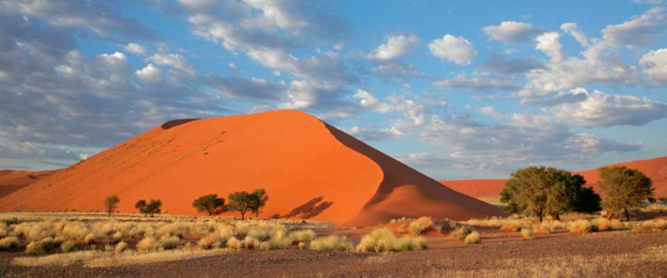 A large sand dune. Namibia, Africa